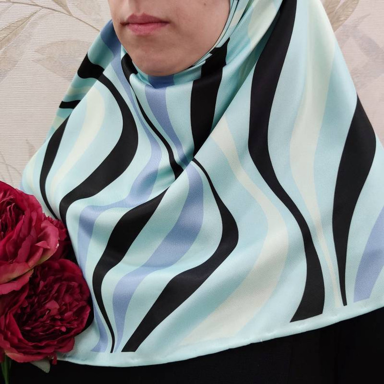 روسری ابریشم توییل کد RT037