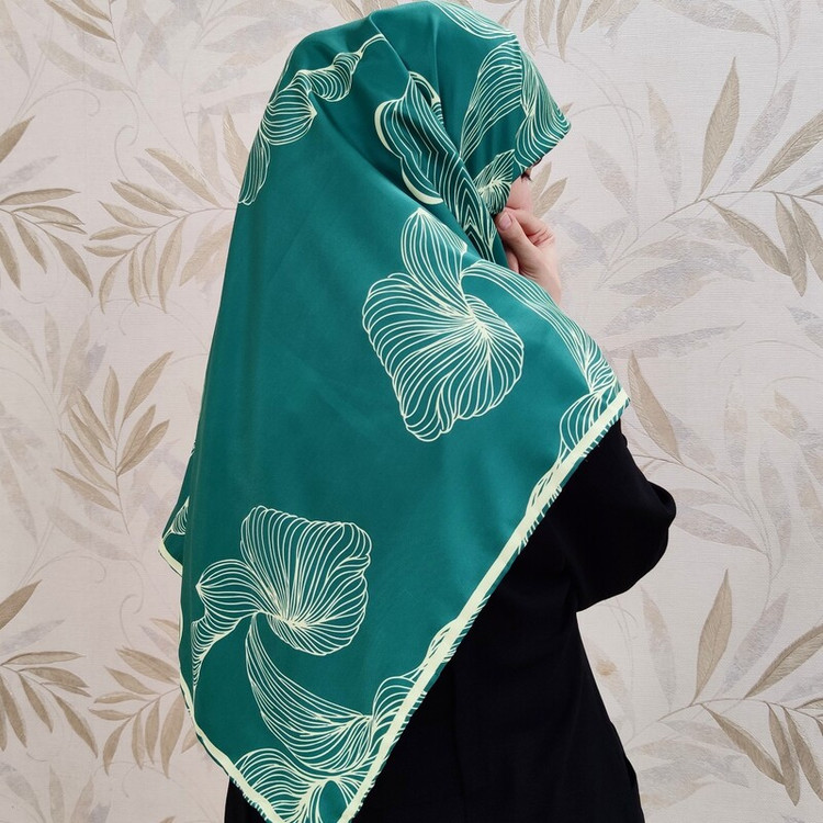 روسری ابریشم توییل کد RT027