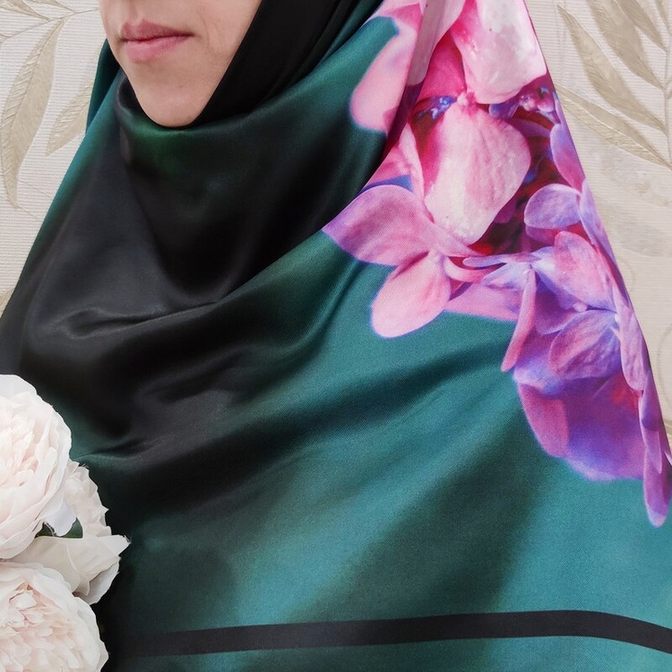 روسری ابریشم توییل کد RT011
