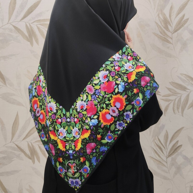 روسری ابریشم توییل کد RT035
