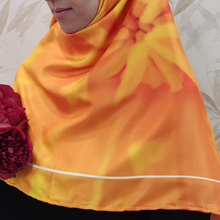 روسری ابریشم توییل کد RT010