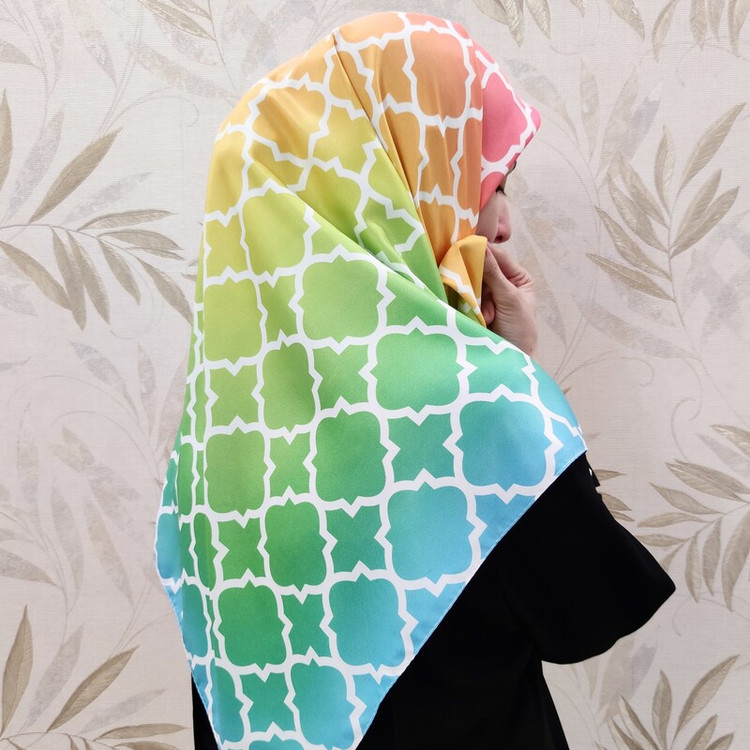 روسری ابریشم توییل کد RT013